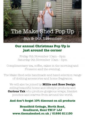 The Make Shed Annual Christmas Pop Up