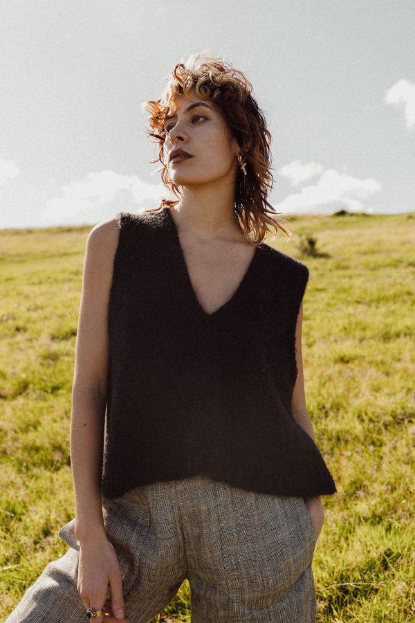 Headland -Mohair Knitted Vest - Image 5