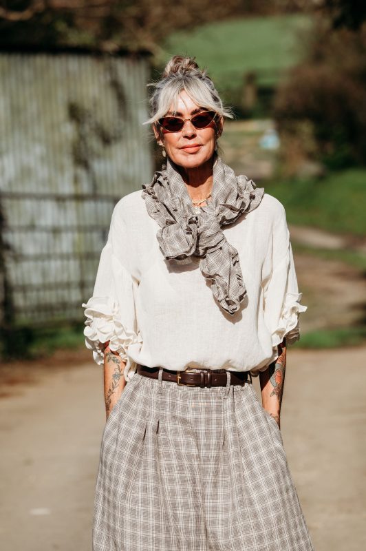 Chirp Scarf from the make shed's 'Birdy' Collection