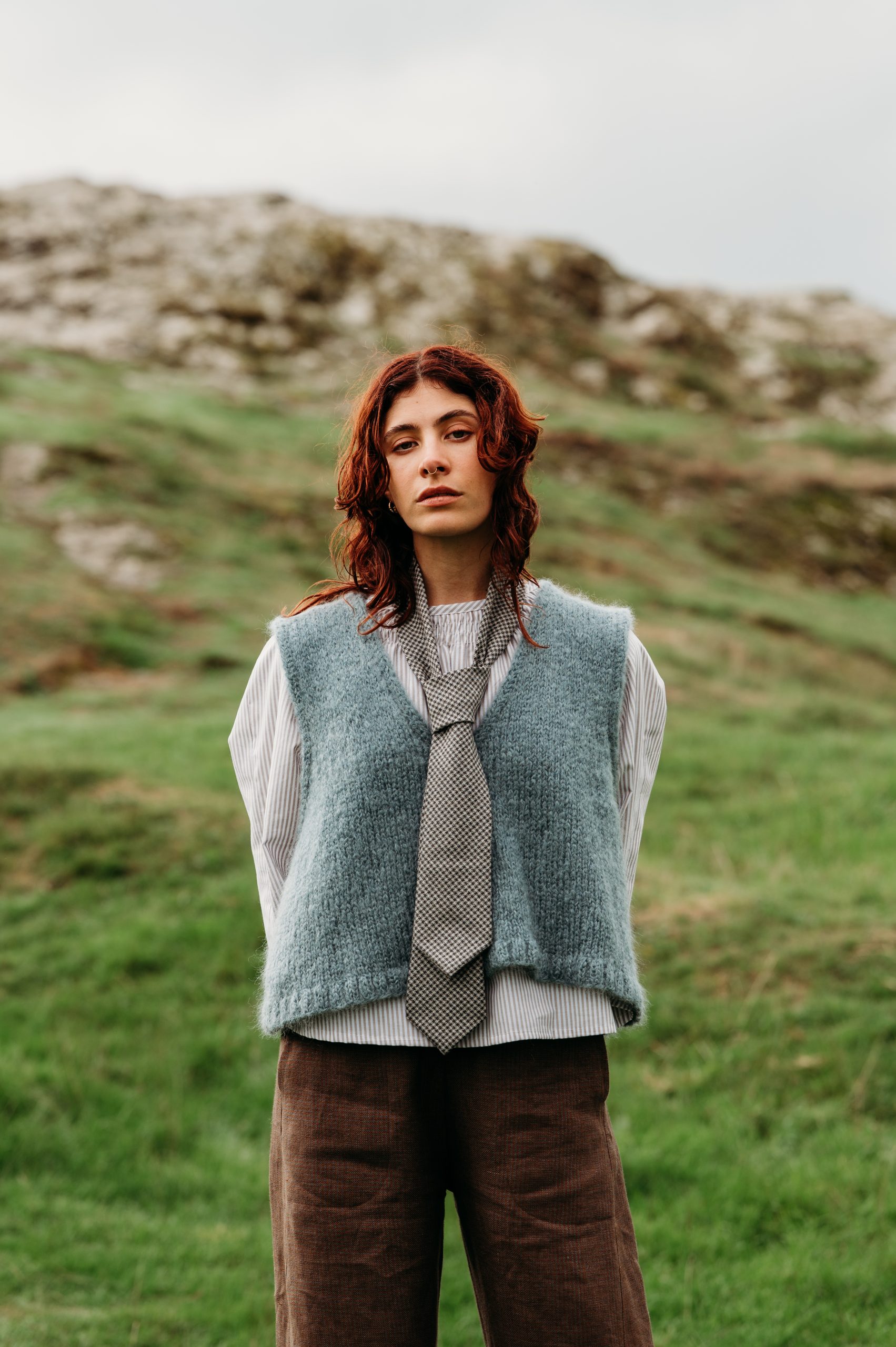 The Headland Knitted Vest from the Make Shed
